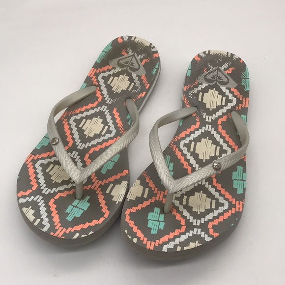 Roxy Bermuda Sandals/Flip Flop Woman’s/Girls Size 6/7 Large - Picture 2 of 7